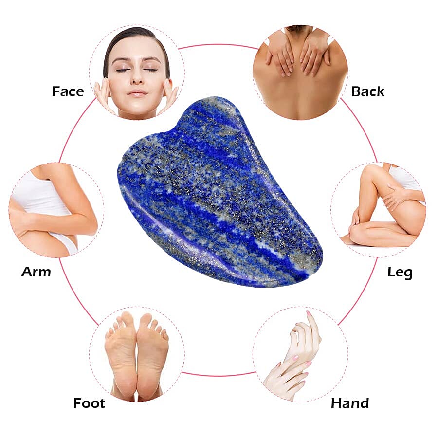 Lapis Gua Sha (Scraping Plate) in Gift Box