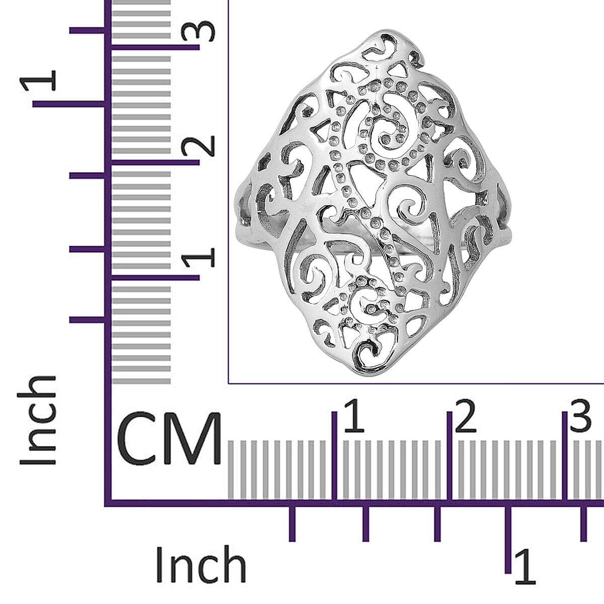 Designer Inspired - Sterling Silver Ring