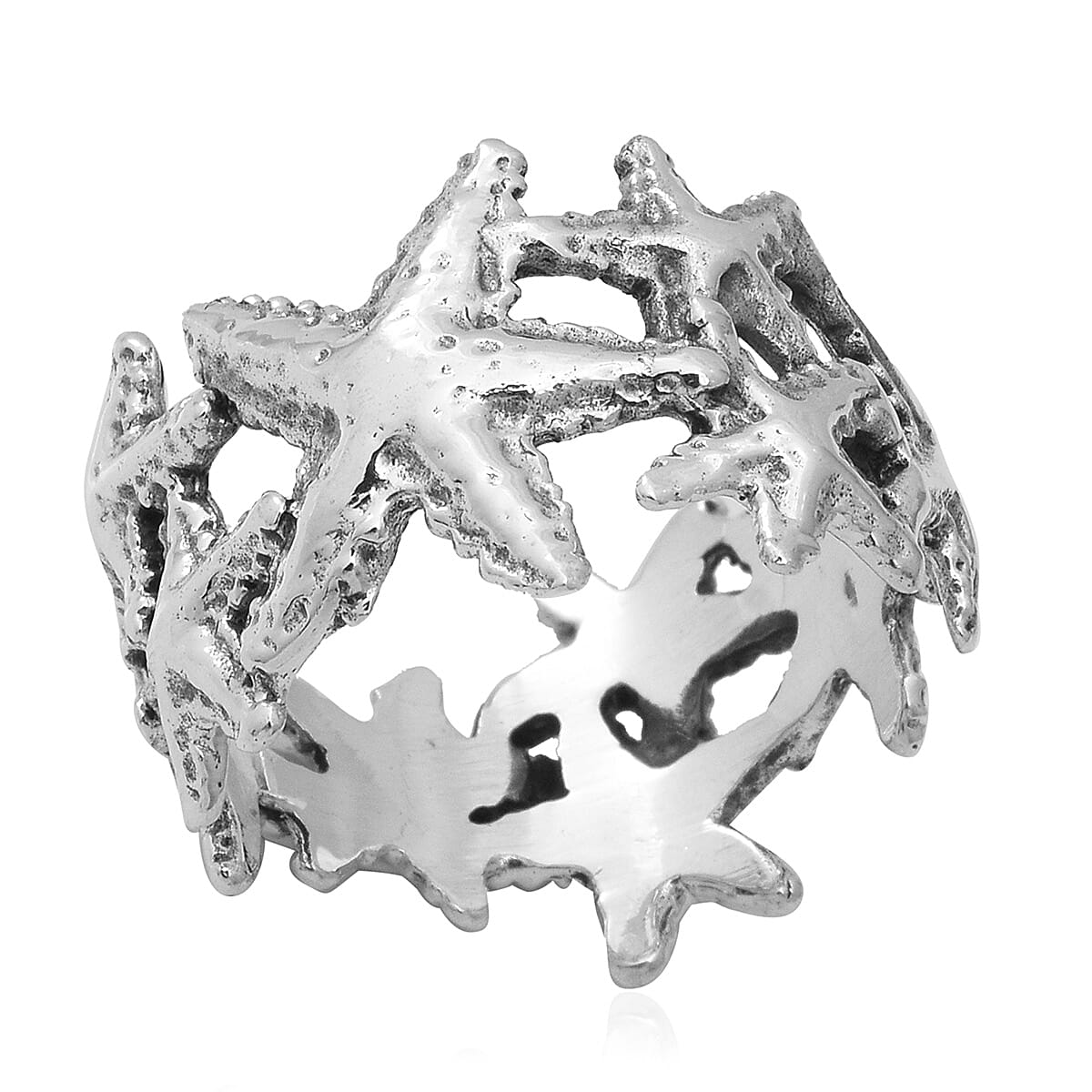 Sterling Silver Starfish Ring, Silver wt 4.70 Gms