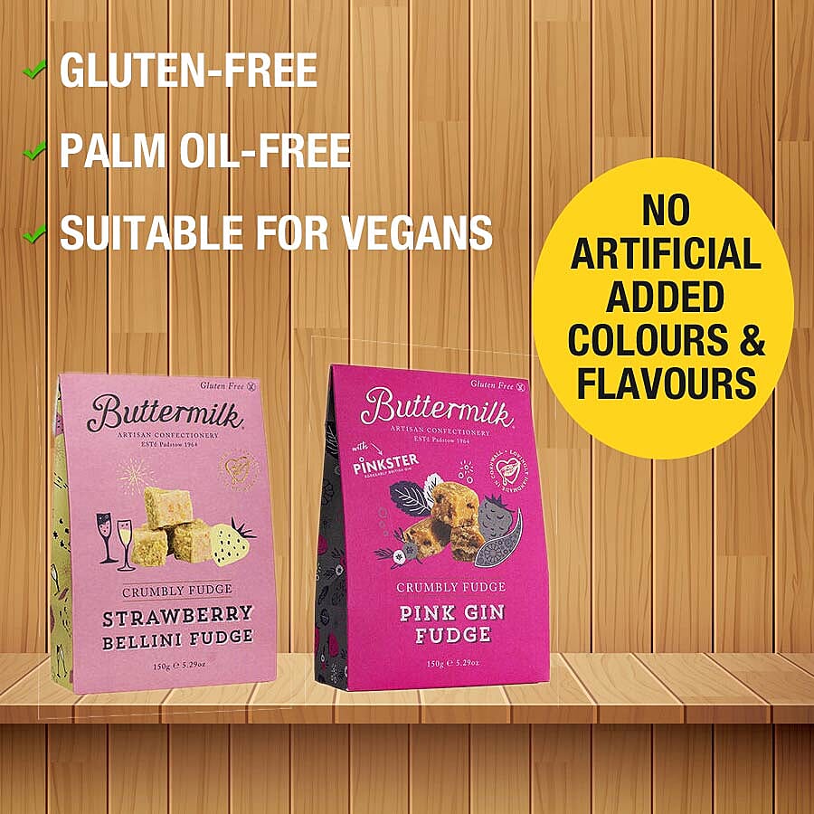 Buttermilk 6 x 150g Fudge Boozy Bundle