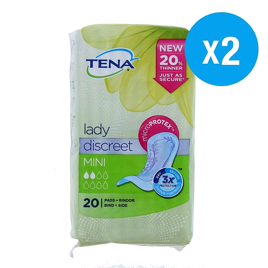 Tena: Lady Discreet Minis 20s (Set of 2)