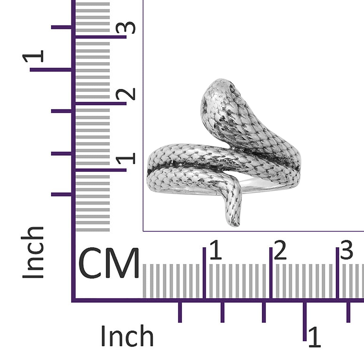 Thai Sterling Silver Snake Ring