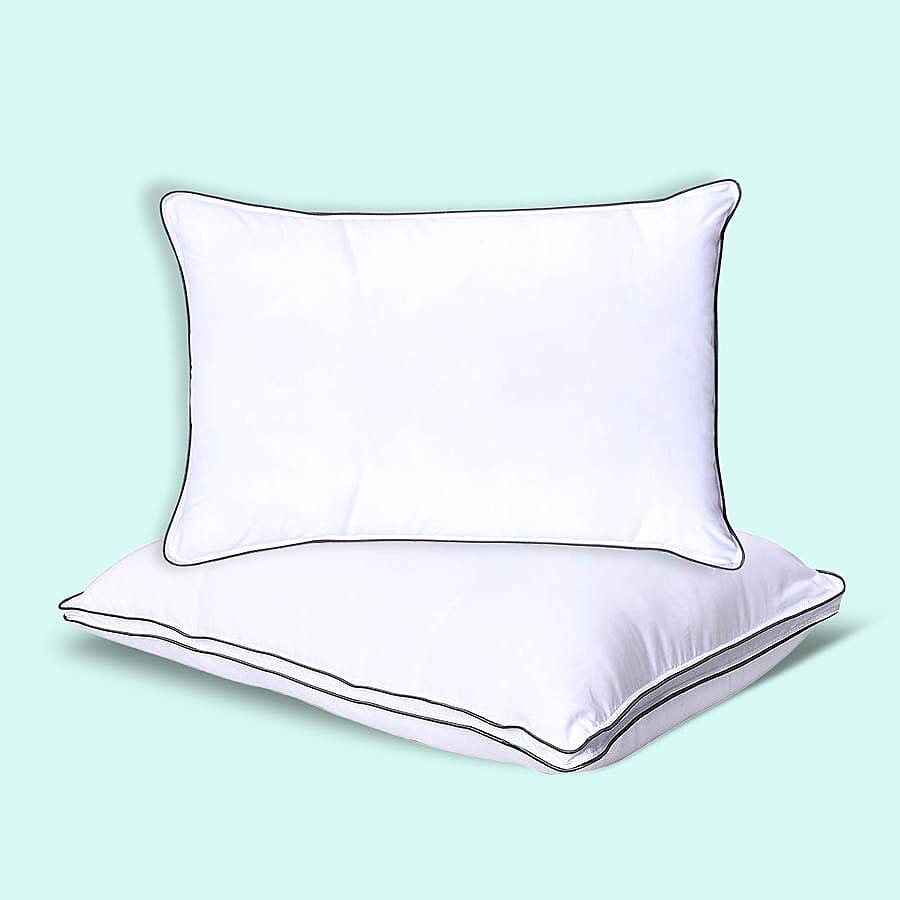 Shungite Infused Memory Foam Hybrid Pillow with Down Alternative Cover (Size 50x70 Cm)