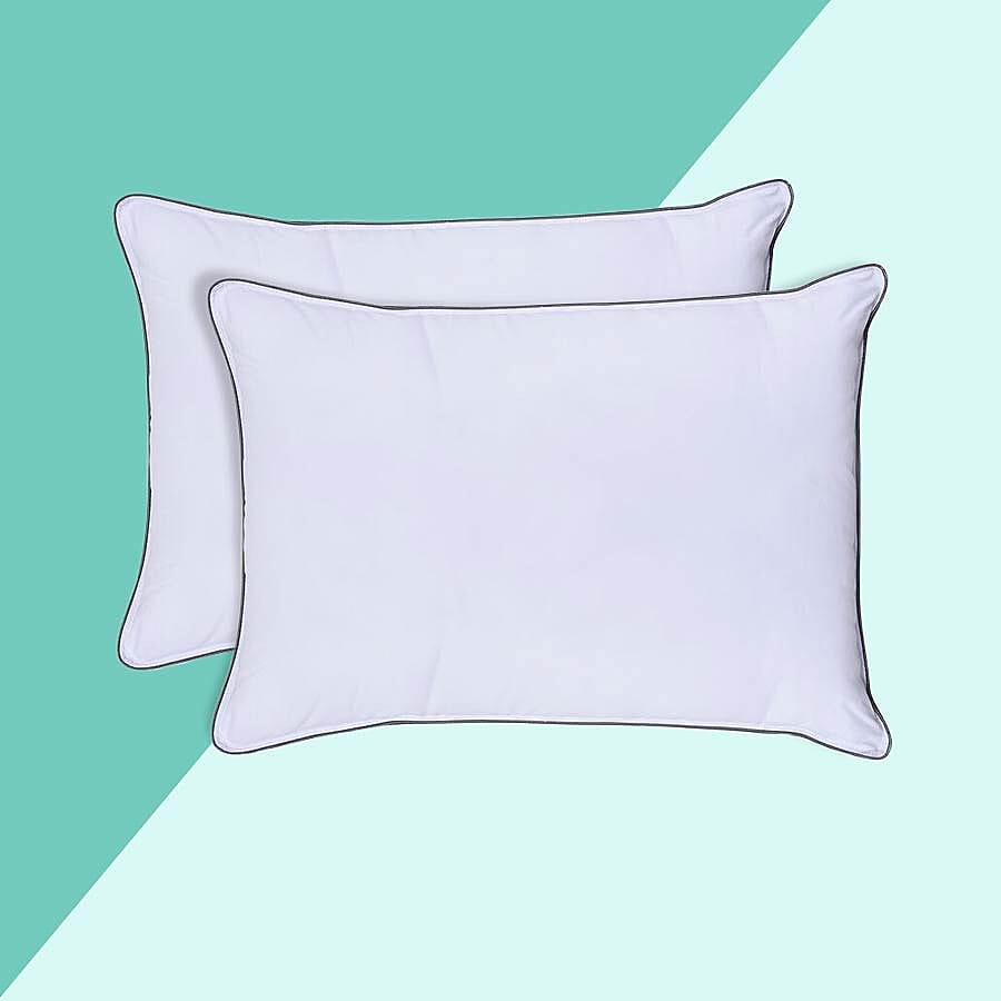 Shungite Infused Memory Foam Hybrid Pillow with Down Alternative Cover (Size 50x70 Cm)