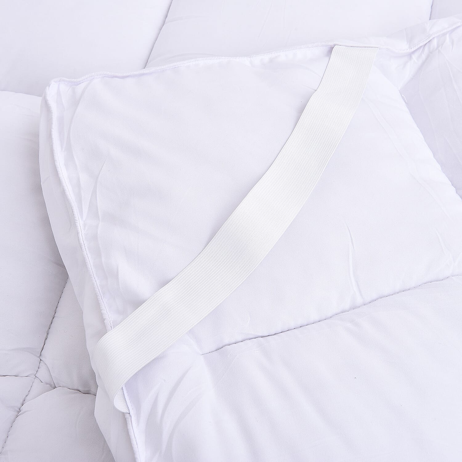 Extra Deep 7.5 cm Faux Down 4 Season Mattress Topper (Size 150x200 Cm) King- White