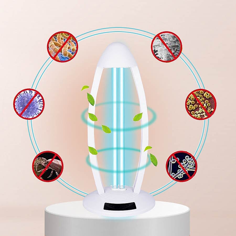 UV Light Sterilizer Portable  Ozone Lamp with Remote Control (Effectively Eliminates 99.99% of Viruses and Bacteria)