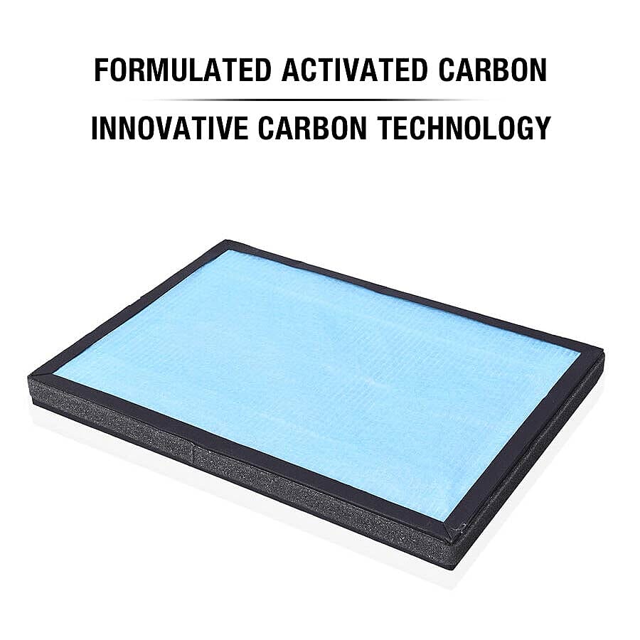 Activated Carbon Replacement Filter (Size 36x26x2.2 Cm) - Black
