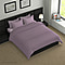 7 Piece Set - Bedding Set including 1 Duvet with Duvet Cover (200x200cm), 2 Pillows with Pillow Covers (50x75cm), 1 Fitted Bedsheet 140x190+30cm - Purple Double