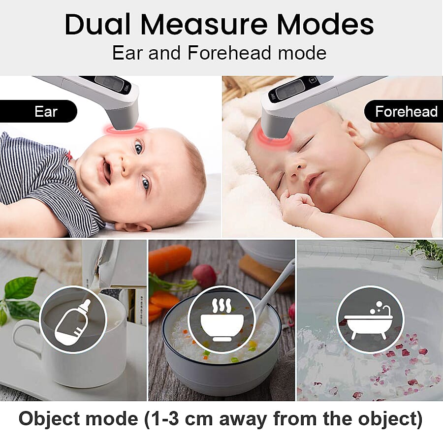 Non Contact Thermometer with LCD Function (Measurement Range- 82.4 - 109.2 Degree Fahrenheit) (2xAAA Battery not Included) 32 Memory