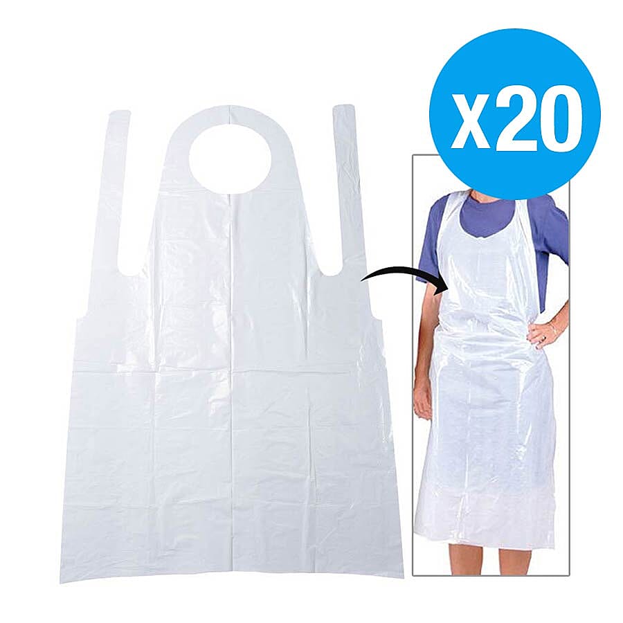 Pack of 20 Disposable Apron (Size 85 x 132 cm)