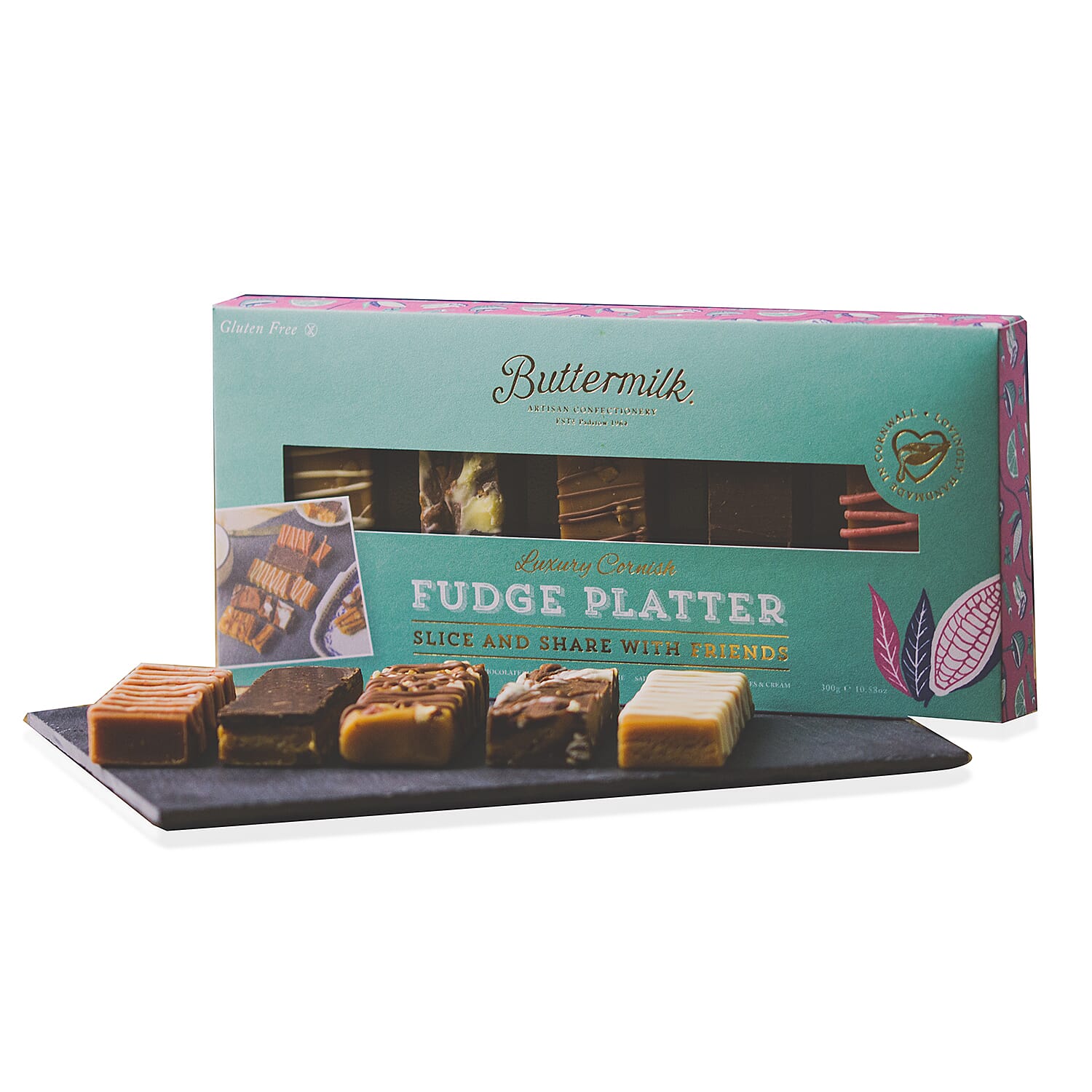 Buttermilk 1 x 300g Slice and Share Pudding Fudge Platter