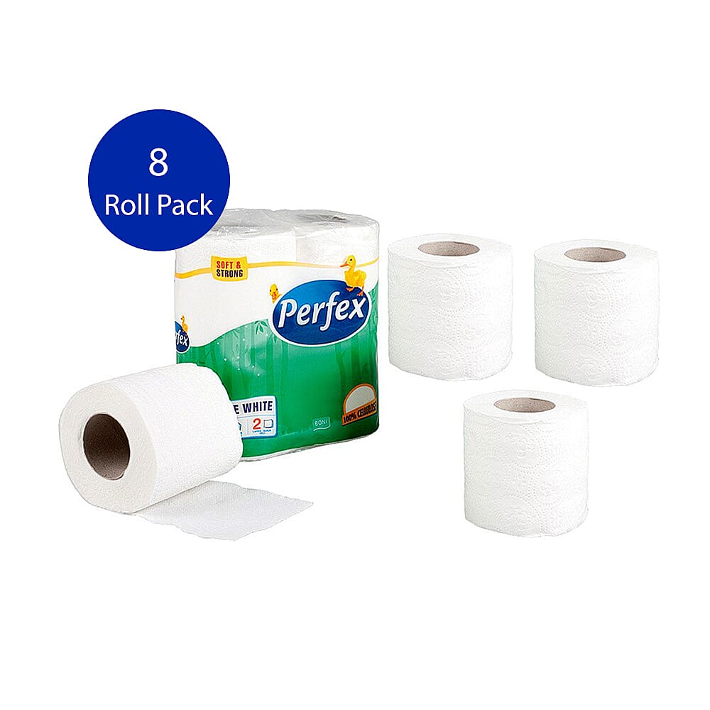 Perfex - Luxury 100% Cellulose Toilet Papers -Pack of 8 Rolls