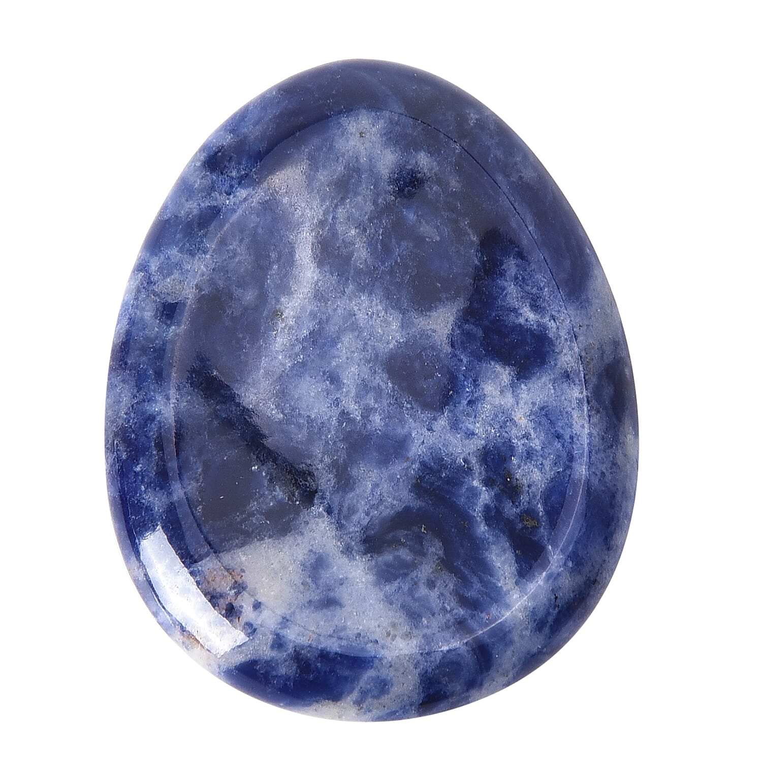 Worry Stone - Sodalite (20g) (Size 4.5x3.5 Cm) - 45 Ct.