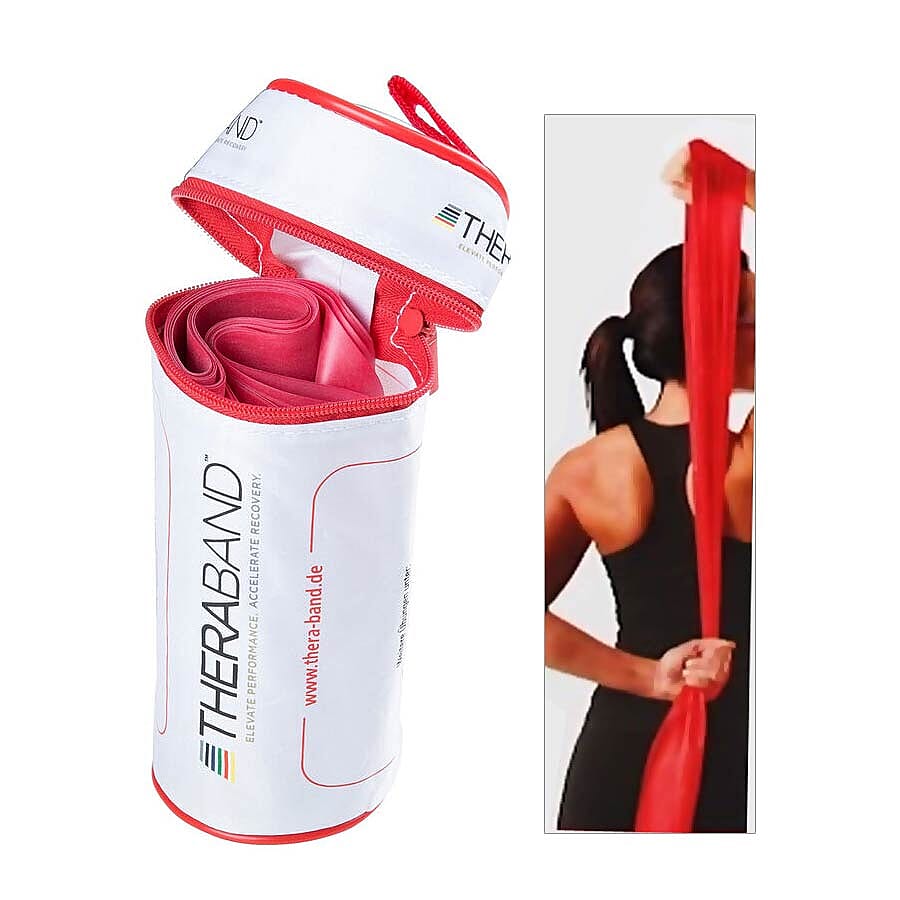 Thera-band Exercise Band in zipper Bag (2.5m) - Red