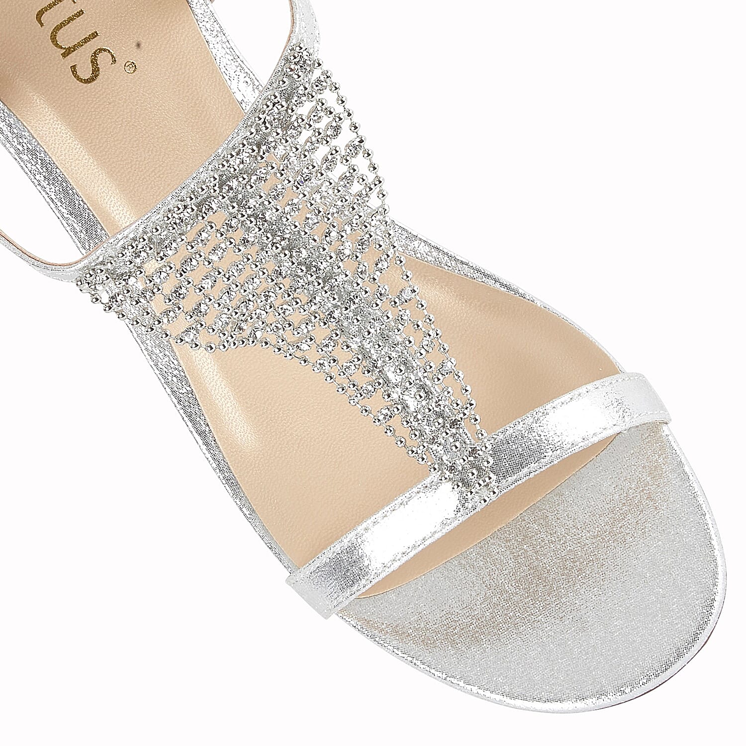 Lotus Silver Kassidy Wedge Sandals (Size 3)