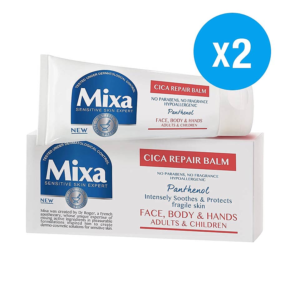 Mixa: Cica Repair Balm - Face, Body & Hands (Pack of 2)