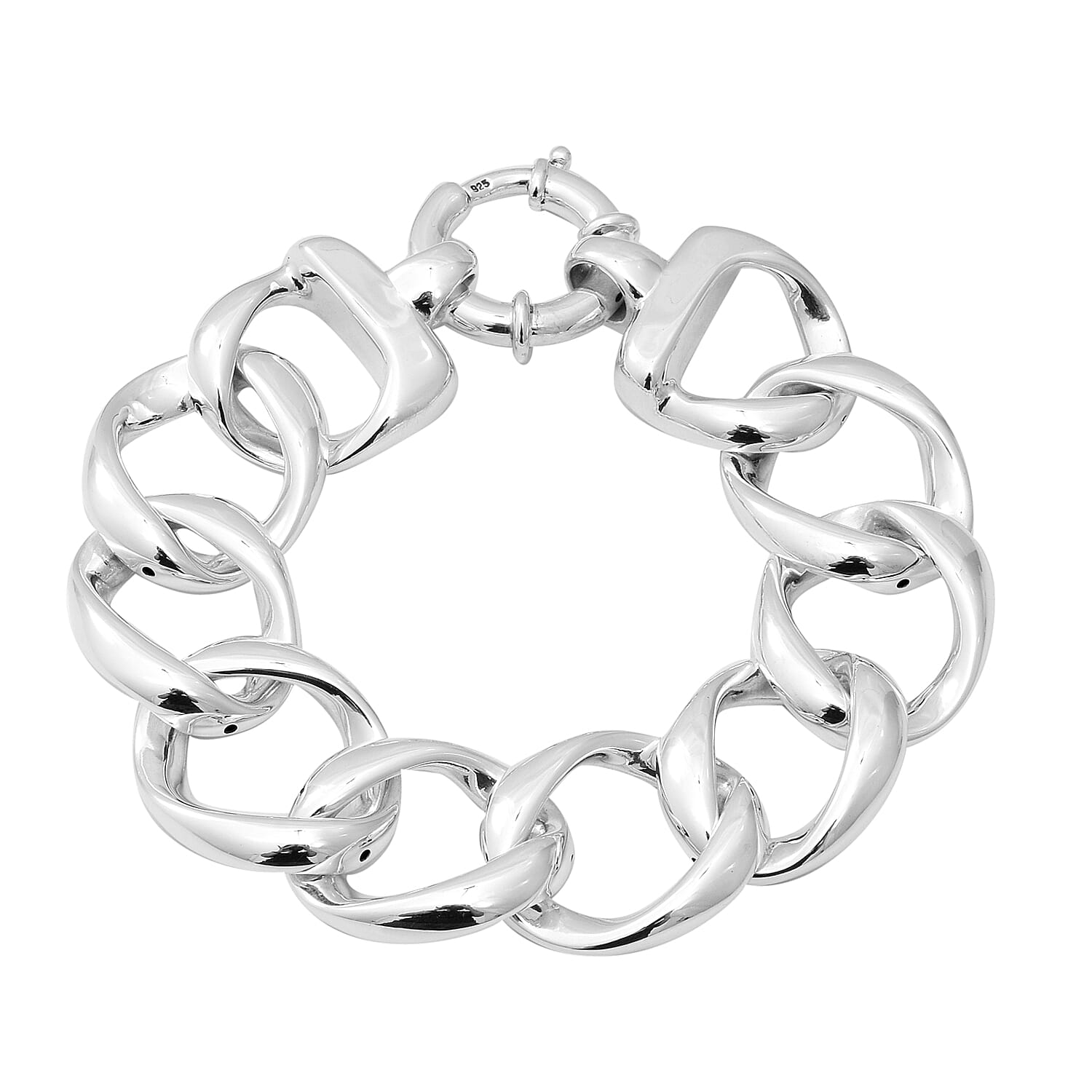 Thai Sterling Silver Bracelet (Size 8) with Senorita Clasp