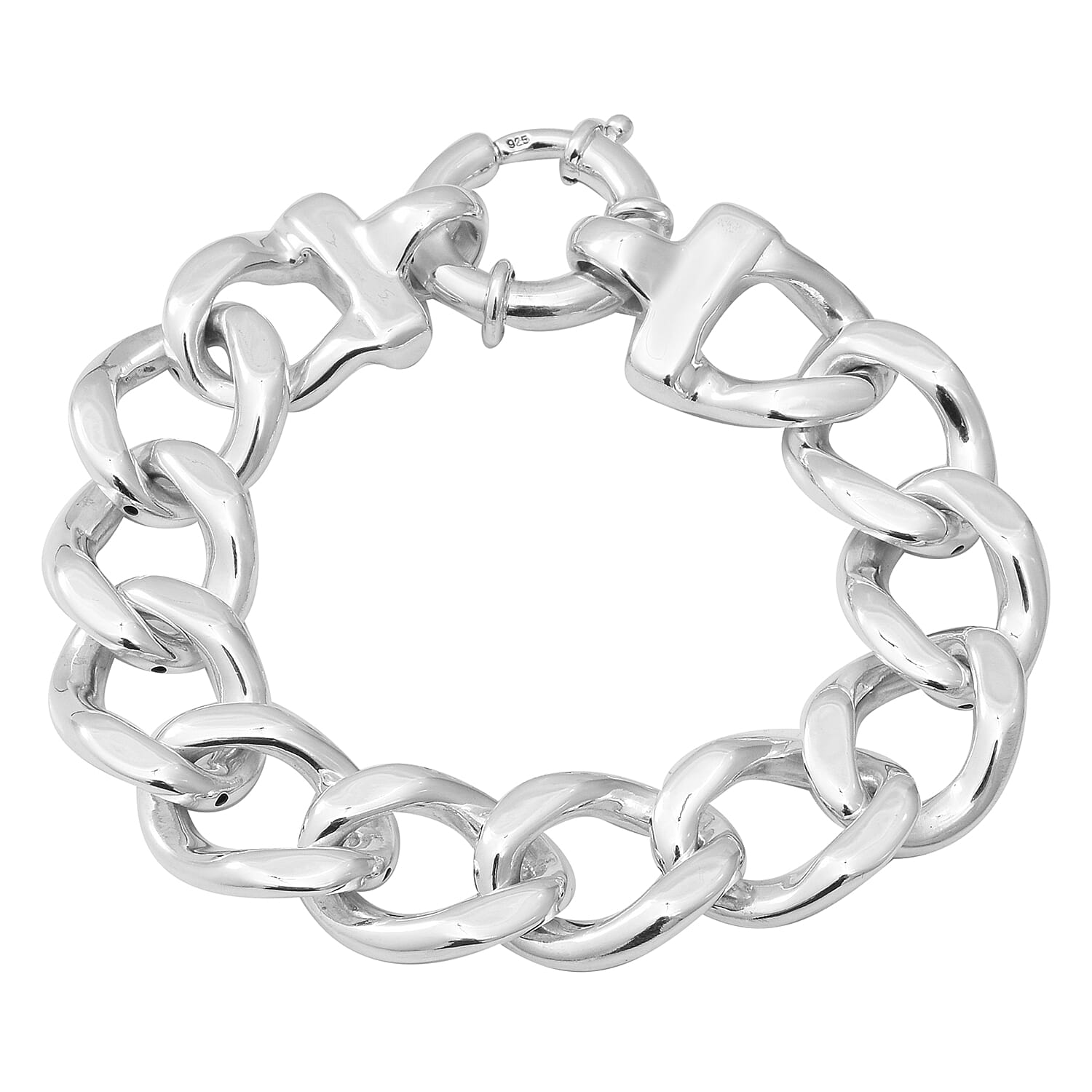 Thai Sterling Silver Bracelet (Size 8) with Senorita Clasp