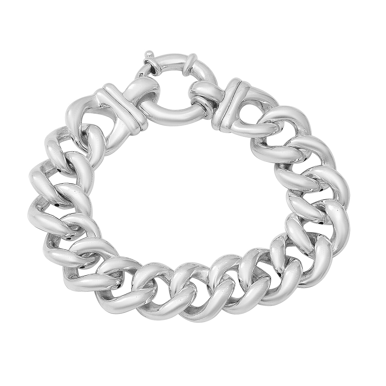 Thai Sterling Silver Bracelet (Size 7.5) with Senorita Clasp