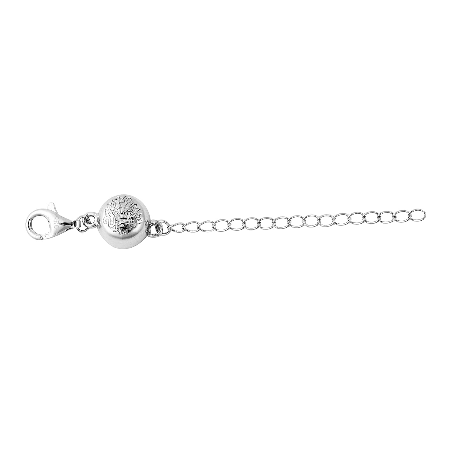Rhodium Overlay Sterling Silver Clasp
