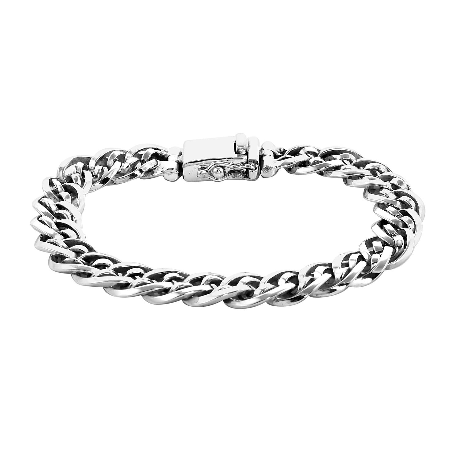 Royal Bali Collection - Sterling Silver Bracelet (Size 7.5), Silver wt 28.00 Gms