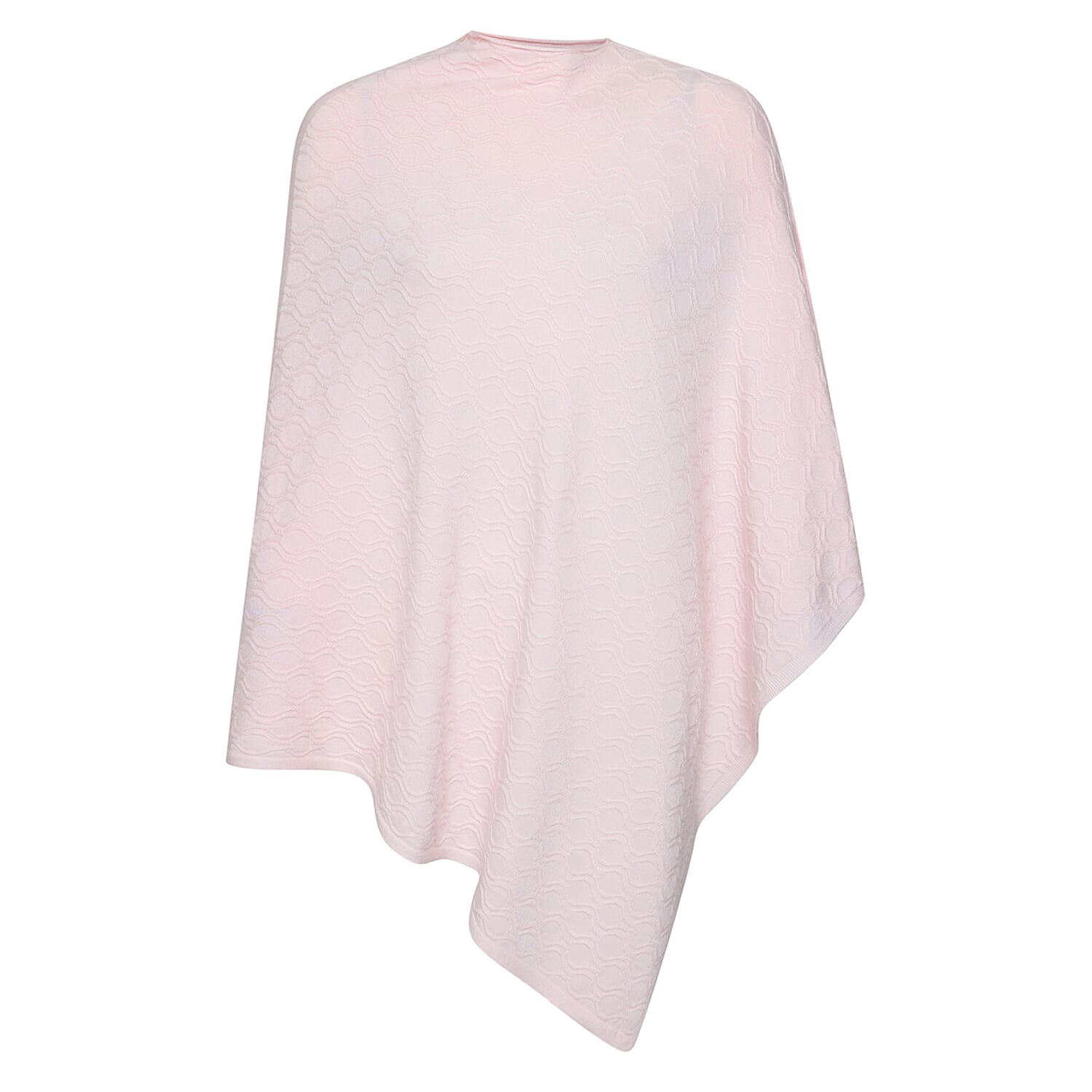 Kris Ana Wave Poncho One Size (8-20) - Soft Pink