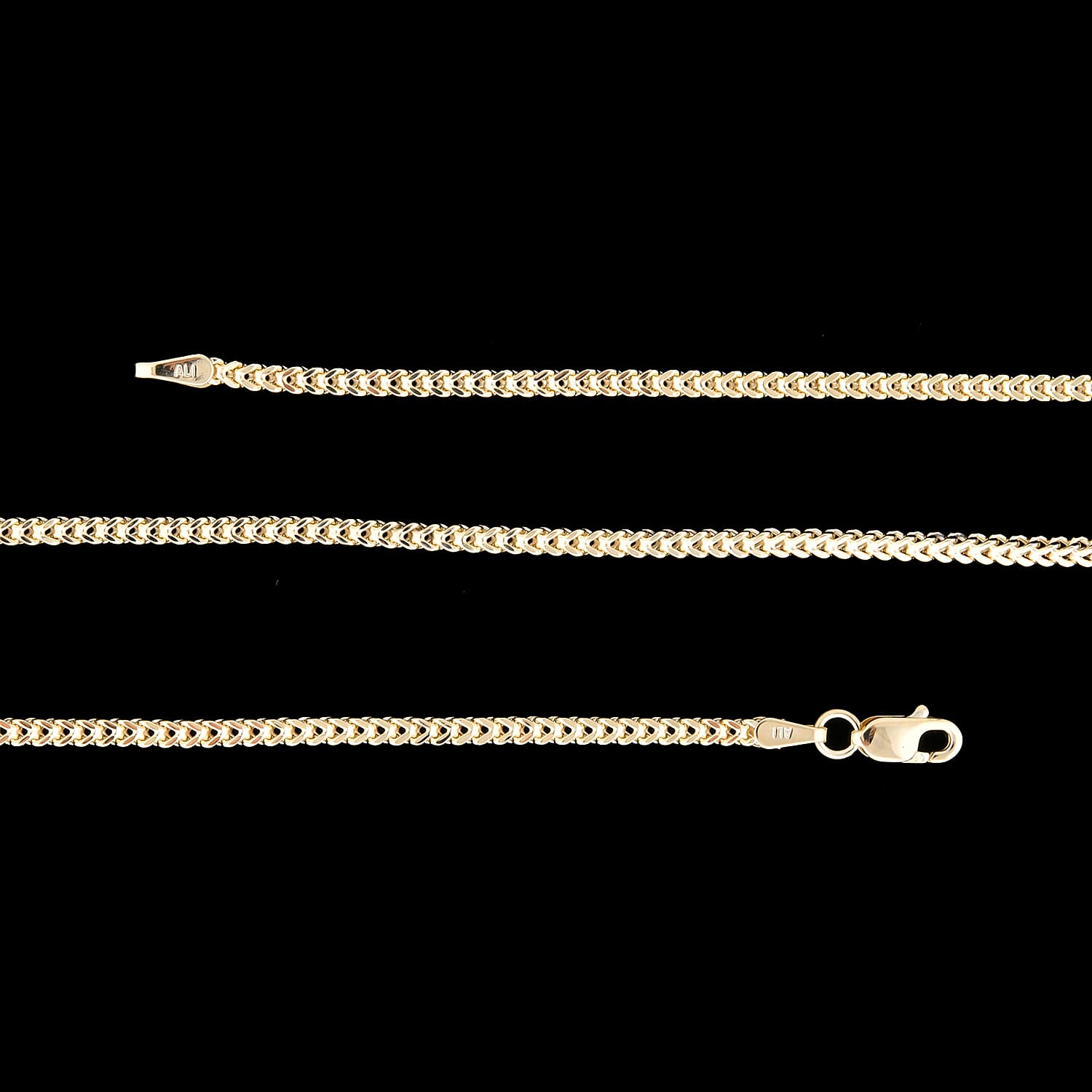 9K Yellow Gold Franco Chain(Size 18), Gold wt 6.10 Gms