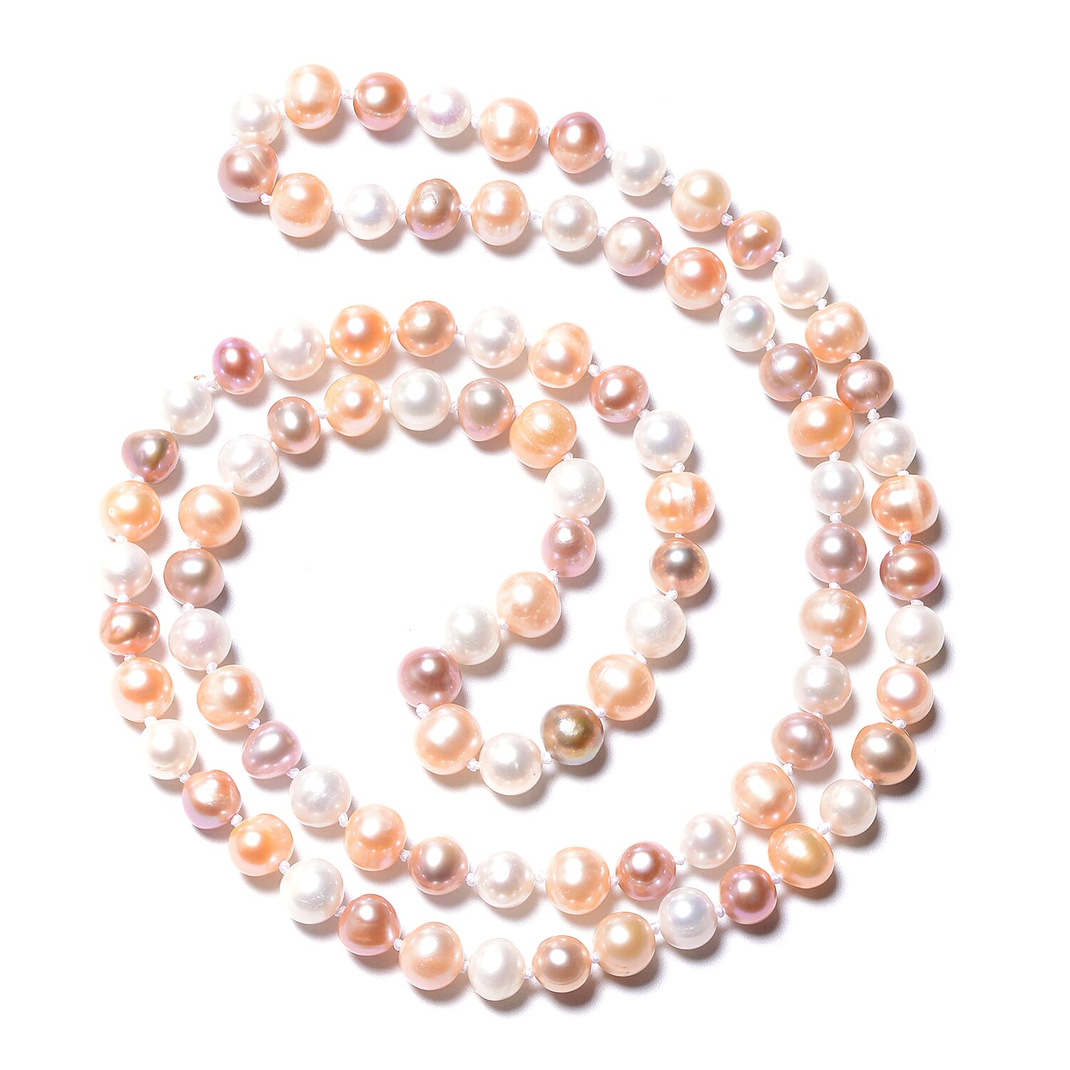 High Lustre Multi Colour Freshwater Pearl Necklace (Size 30)