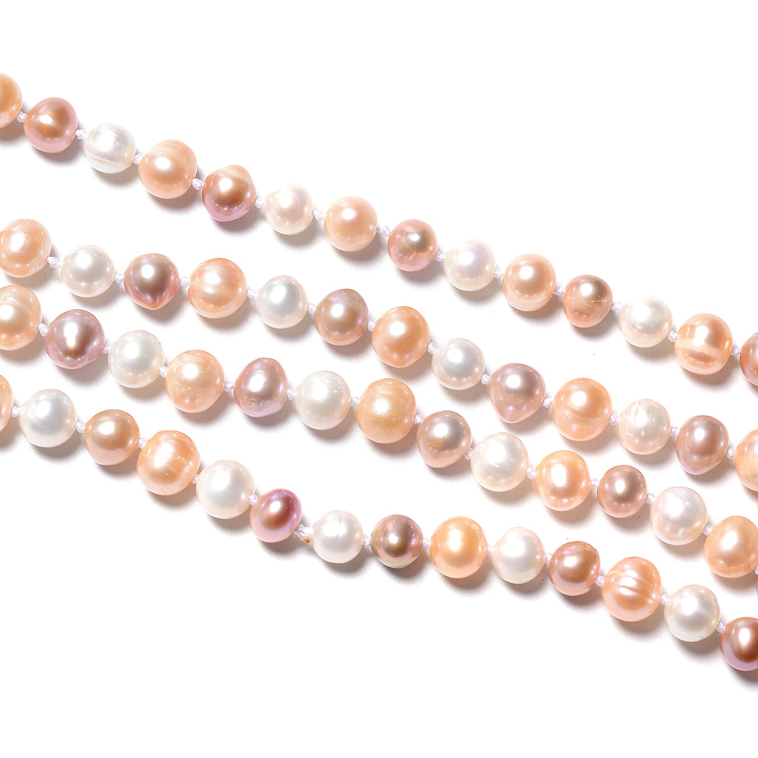 High Lustre Multi Colour Freshwater Pearl Necklace (Size 30)