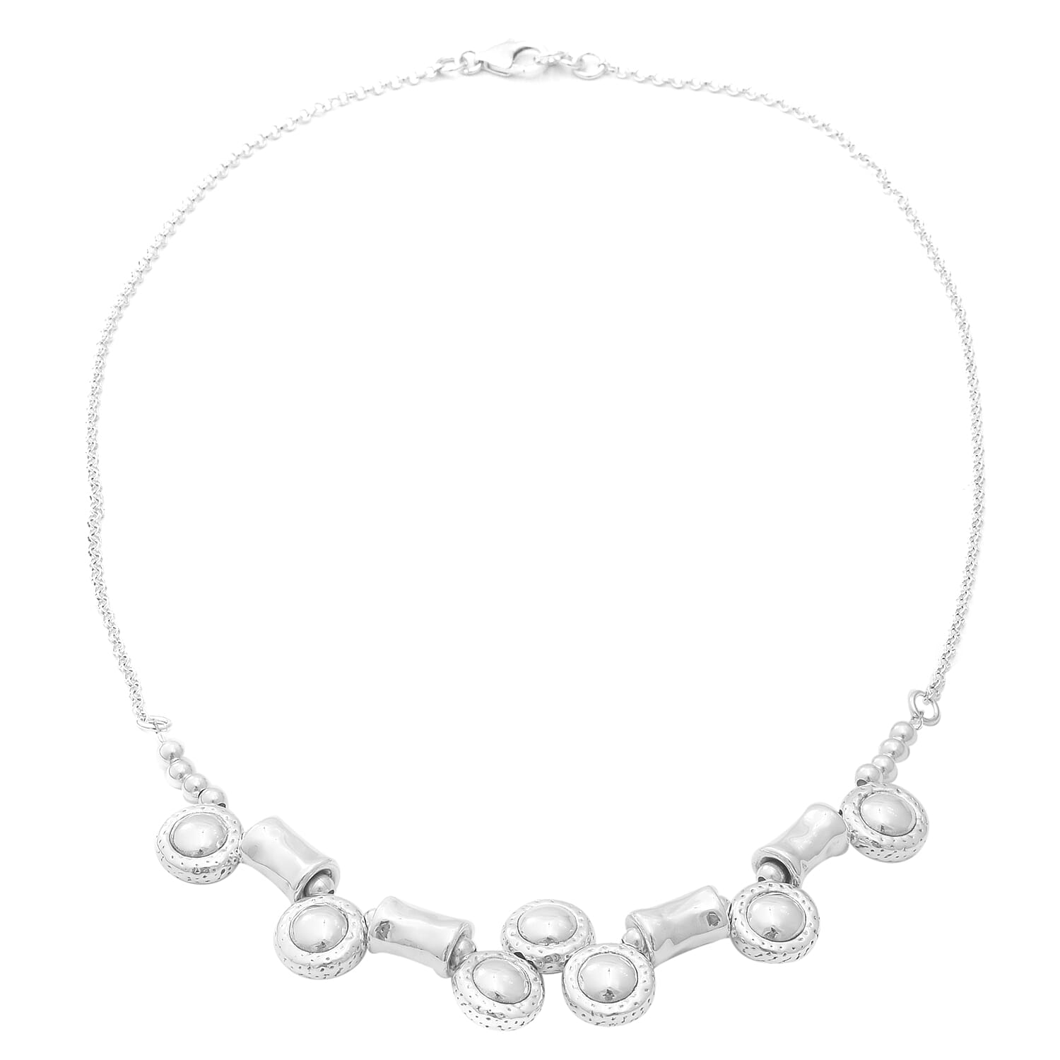 Designer Inspired- Sterling Silver Necklace (Size 20), Silver wt 18.41 Gms