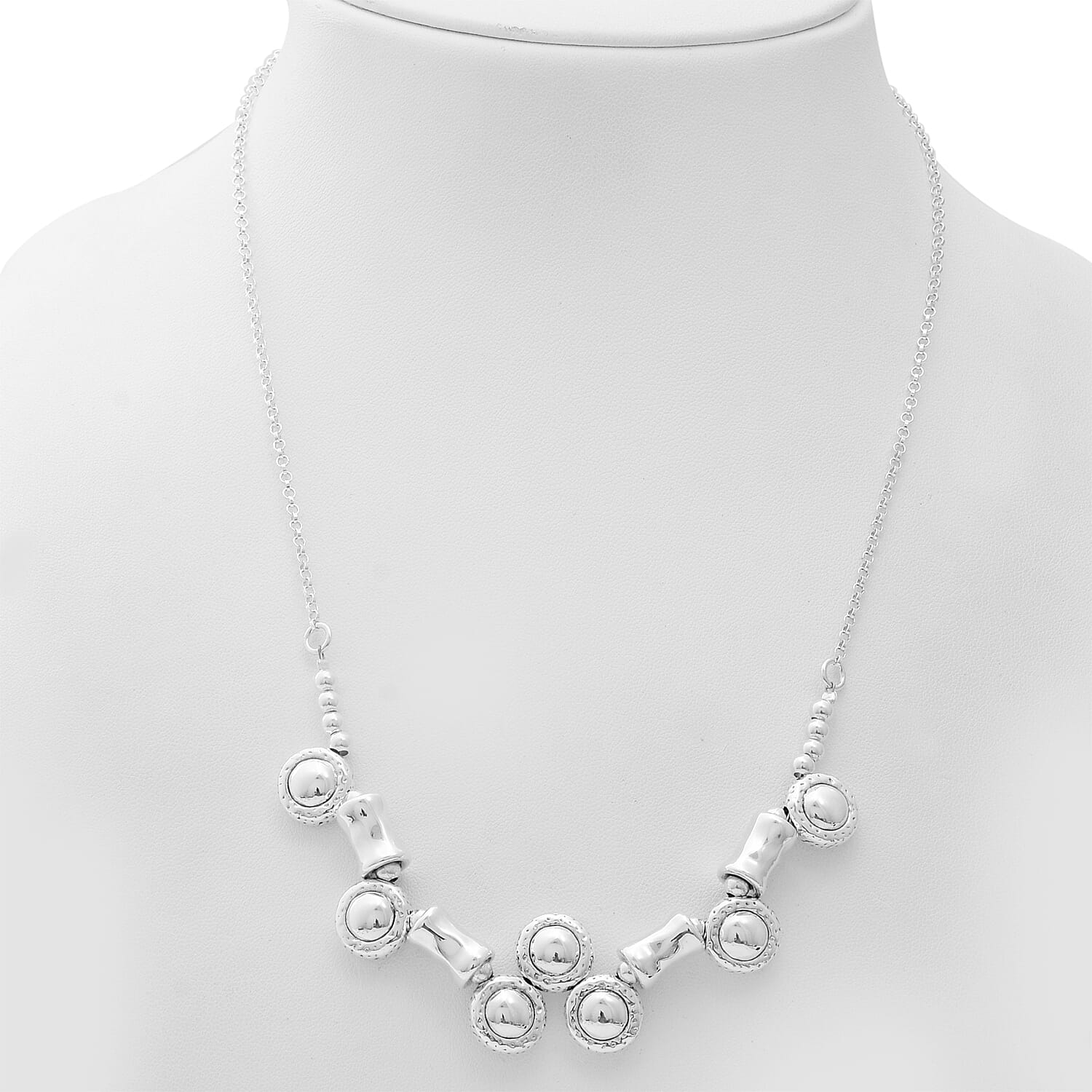 Designer Inspired- Sterling Silver Necklace (Size 20), Silver wt 18.41 Gms