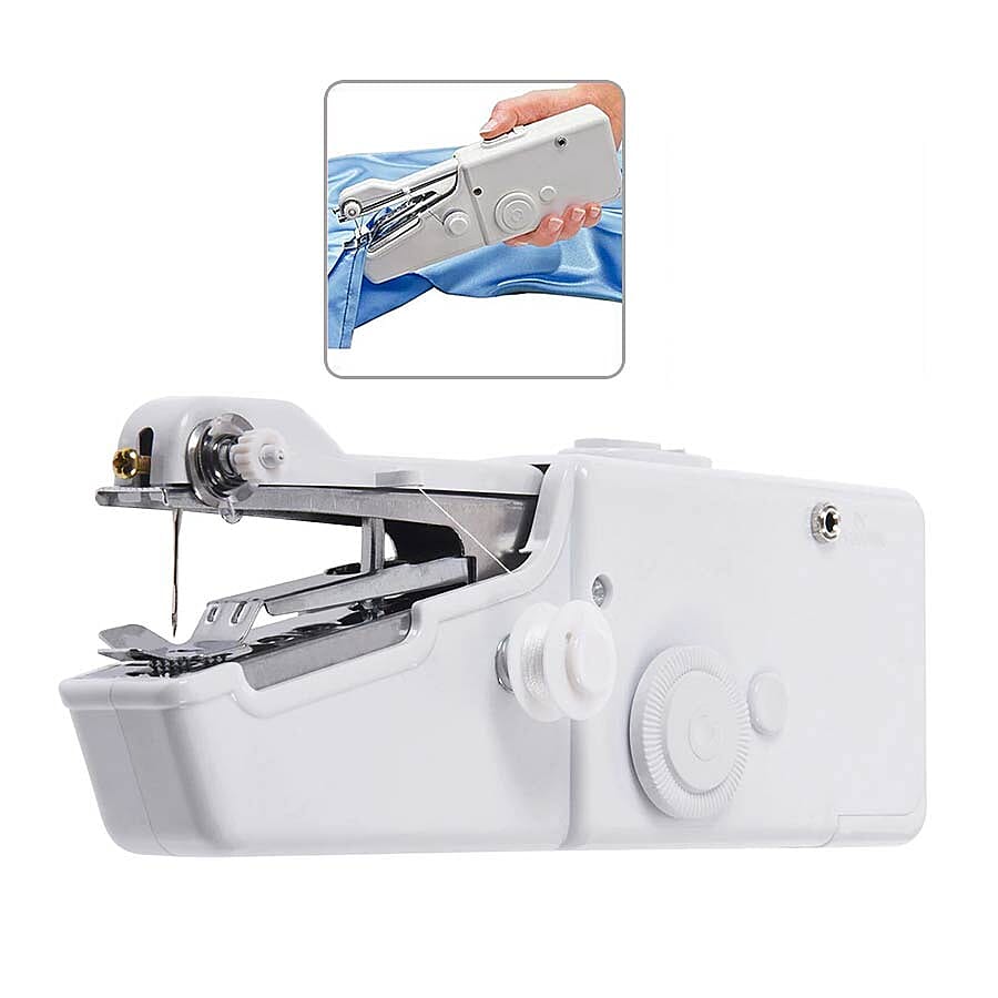 Portable Handy Sewing Machine (Size 21x7.2x4.7cm) - White