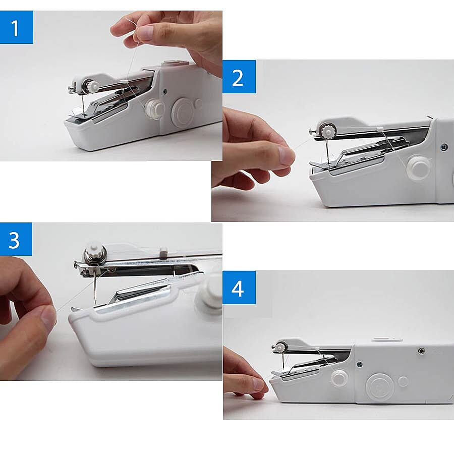 Portable Handy Sewing Machine (Size 21x7.2x4.7cm) - White