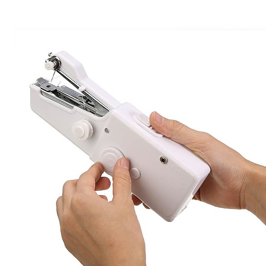 Portable Handy Sewing Machine (Size 21x7.2x4.7cm) - White