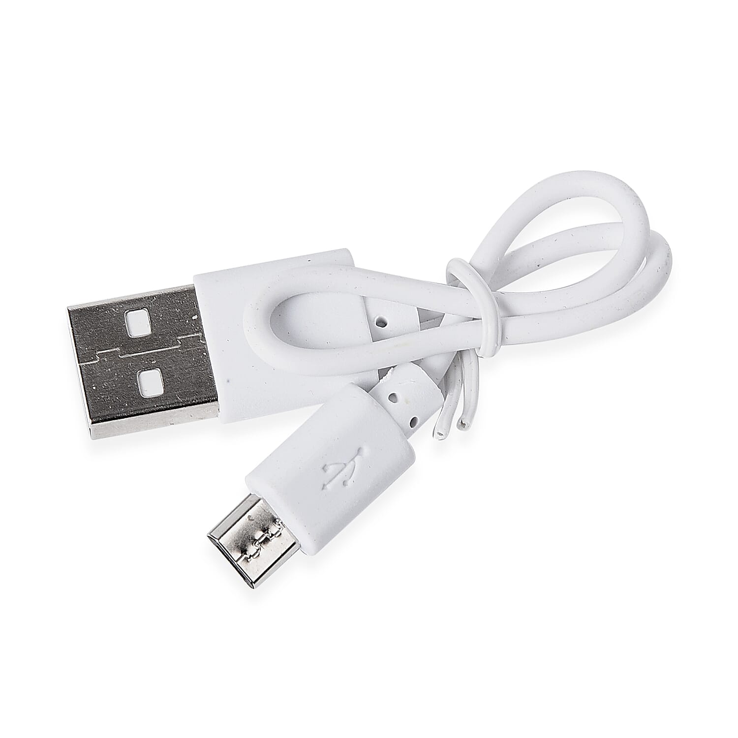 Wireless Karaoke Microphone Speaker with Bluetooth & USB Cable - White