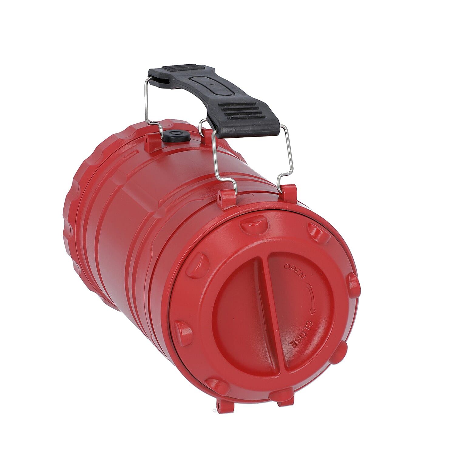 3 in 1 Flame Lantern with white LED Light, Flame Light and Flashlight (3xAA Battery Not Included) (Size 9x14.5 Cm) - Red