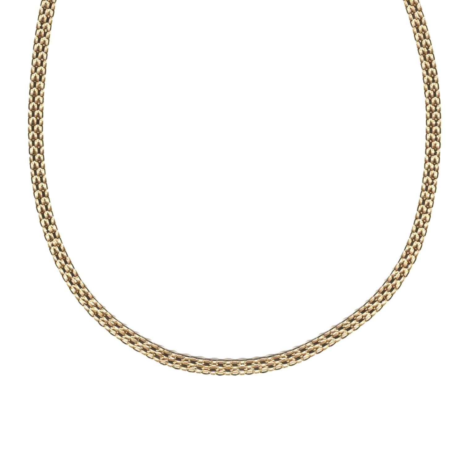 Close Out Deal- 9K Yellow Gold Bismark Necklace (Size 17.5), Gold wt 4.87 Gms.
