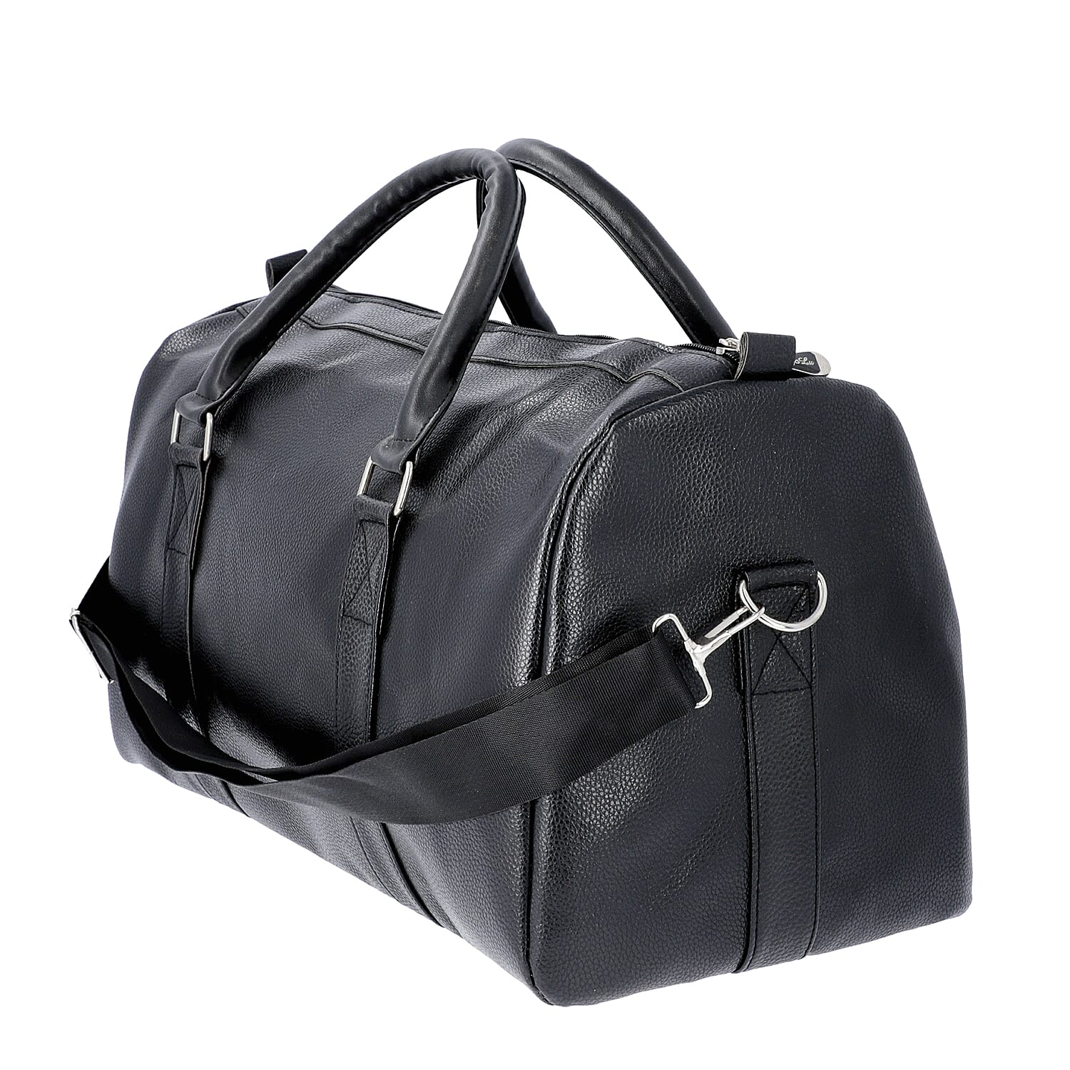 Black Colour Travel Duffle Bag with Detachable and Adjustable Shoulder Strap (Size 43x17x28 Cm)