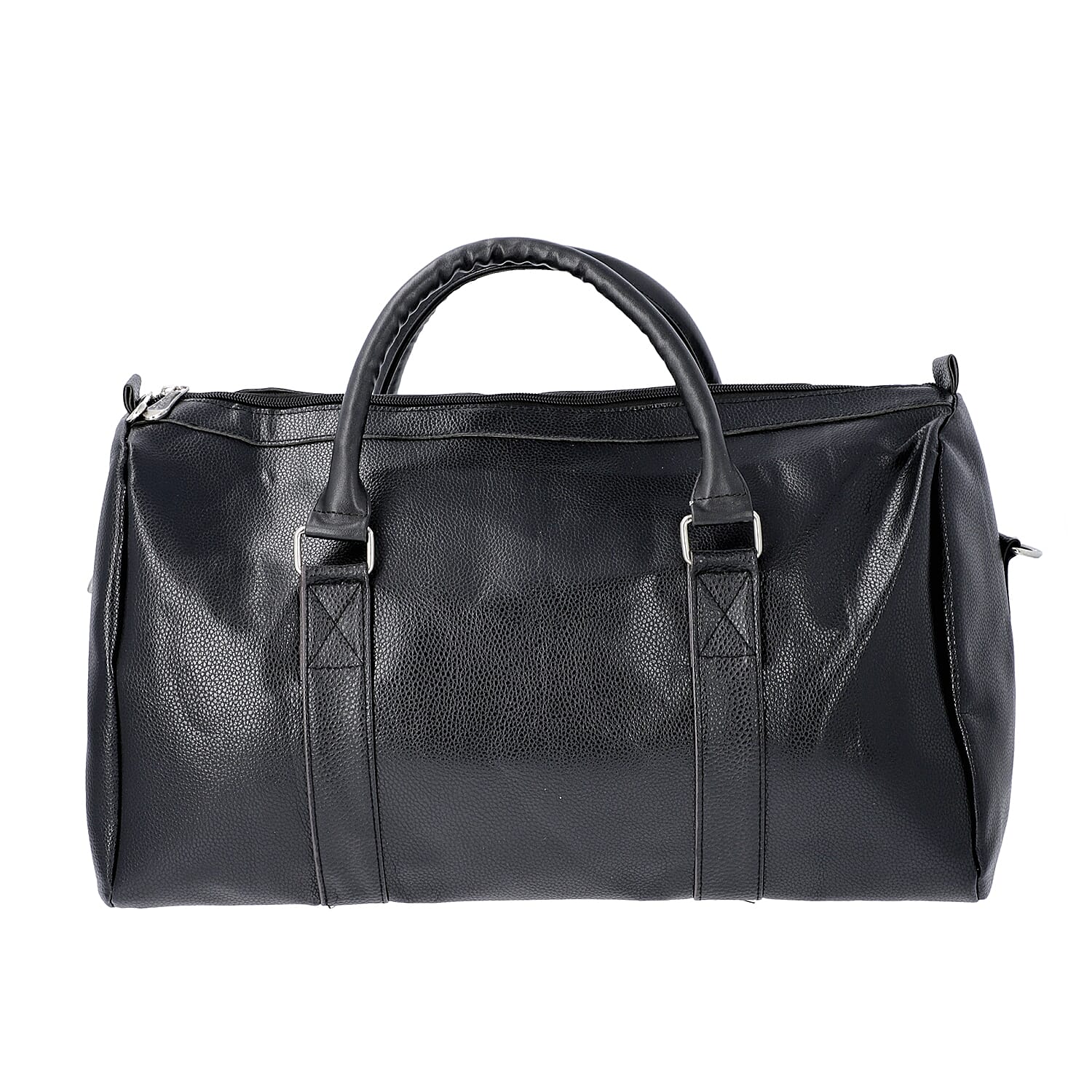 Black Colour Travel Duffle Bag with Detachable and Adjustable Shoulder Strap (Size 43x17x28 Cm)