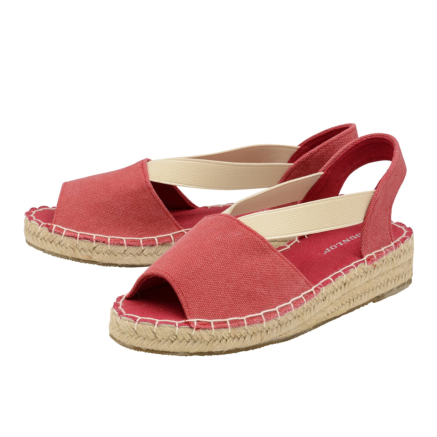 Dunlop Minna Espadrille Sandals (Size 3) - Red