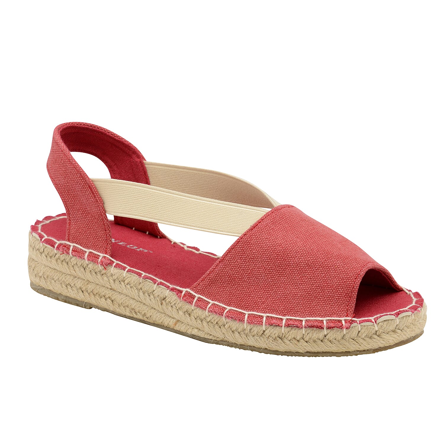 Dunlop Minna Espadrille Sandals (Size 3) - Red