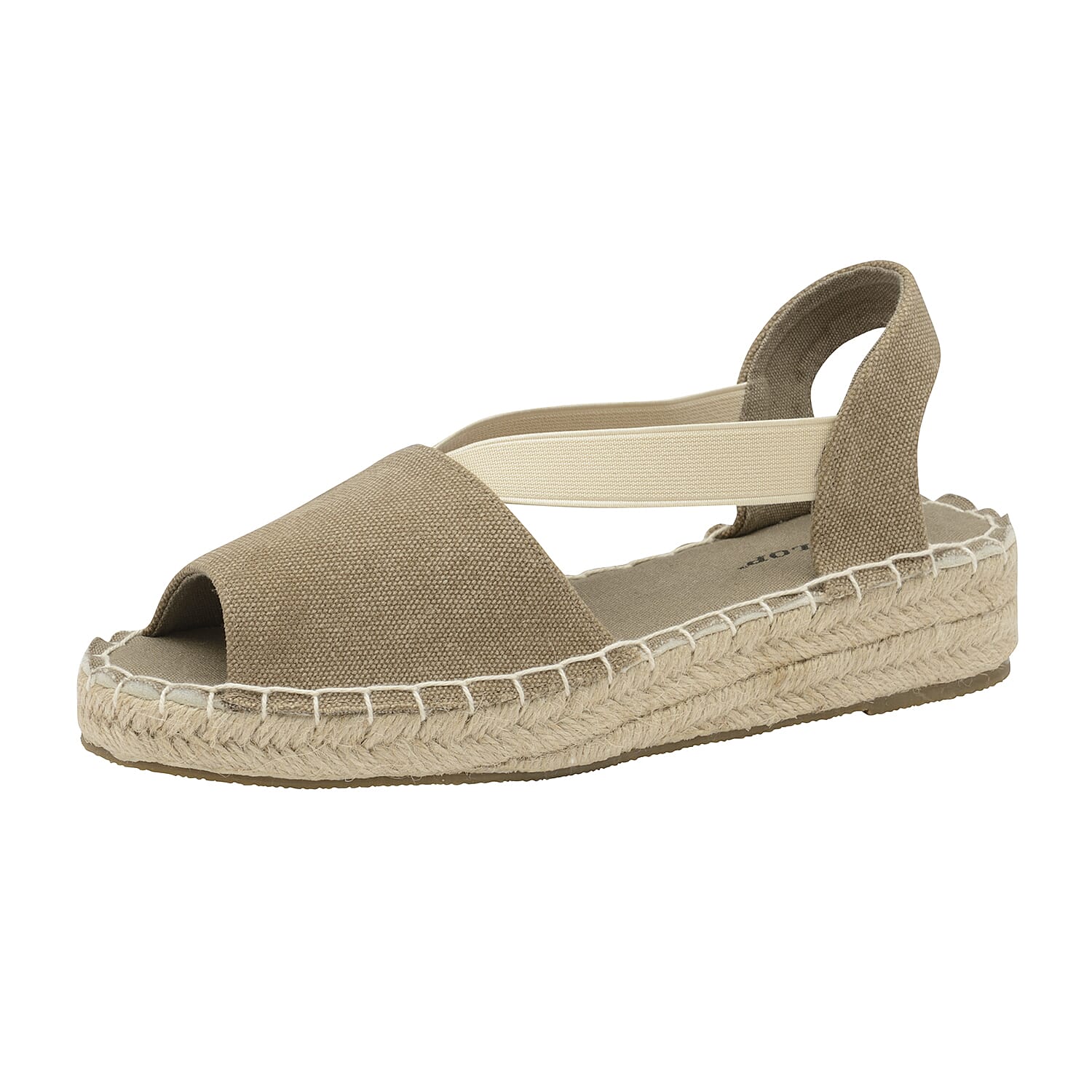 Dunlop Minna Espadrille Sandals (Size 4) - Khaki
