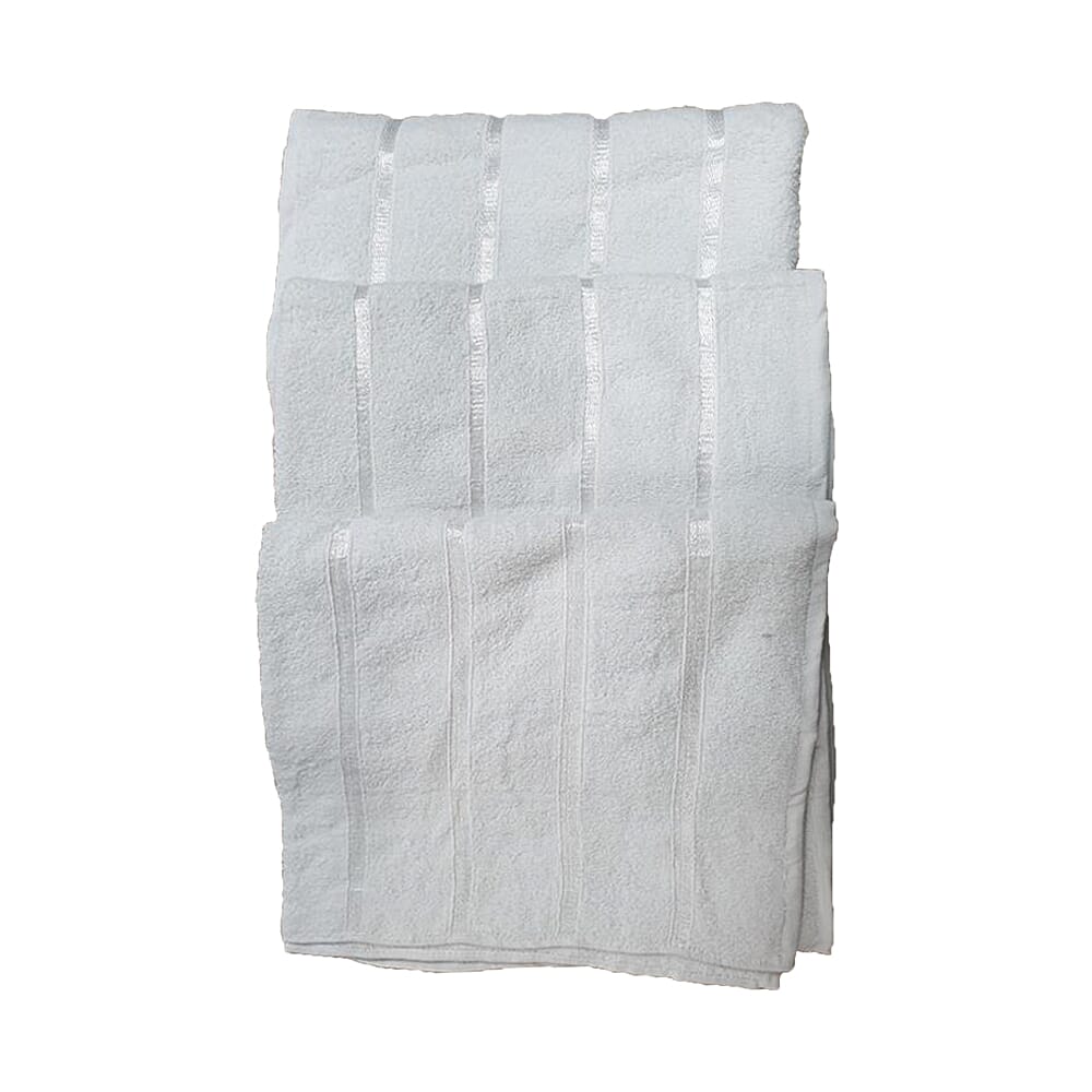 3 Piece Set 100%  Combed Cotton Full Size Bath Sheets - White (93 x 138 cm)