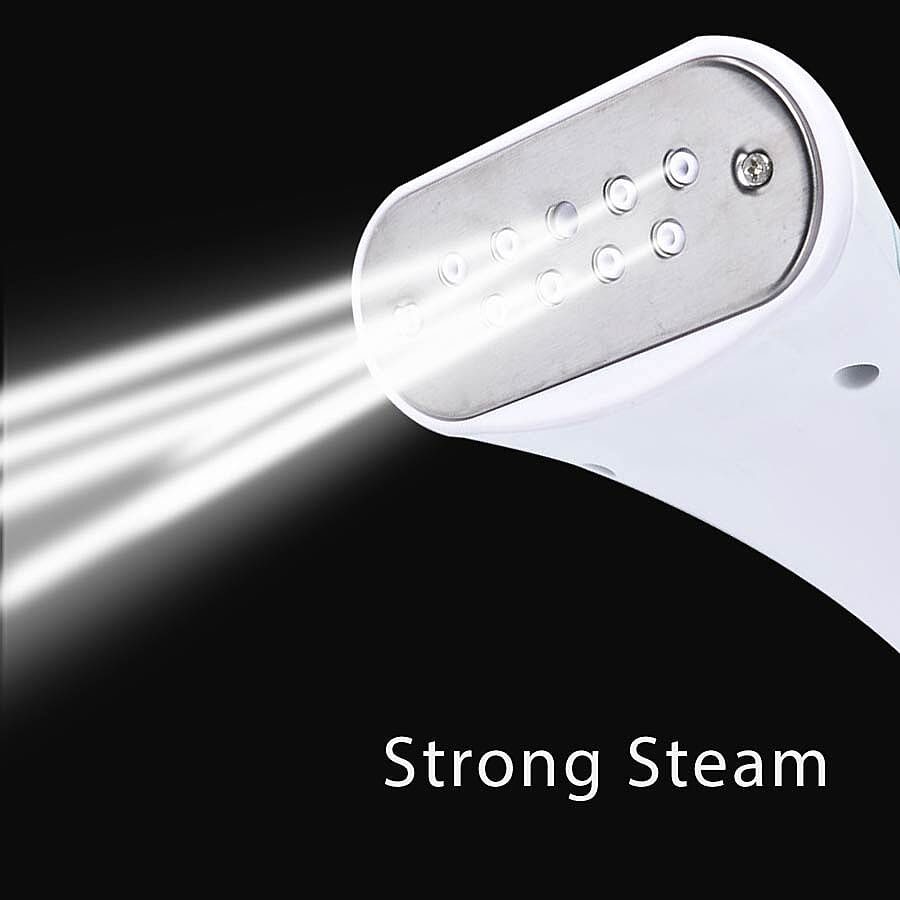 Multi-Purpose Garment Steamer OR Home Sanitiser with Built-in Iron Board (Size 29x26.5x28 Cm) - Blue