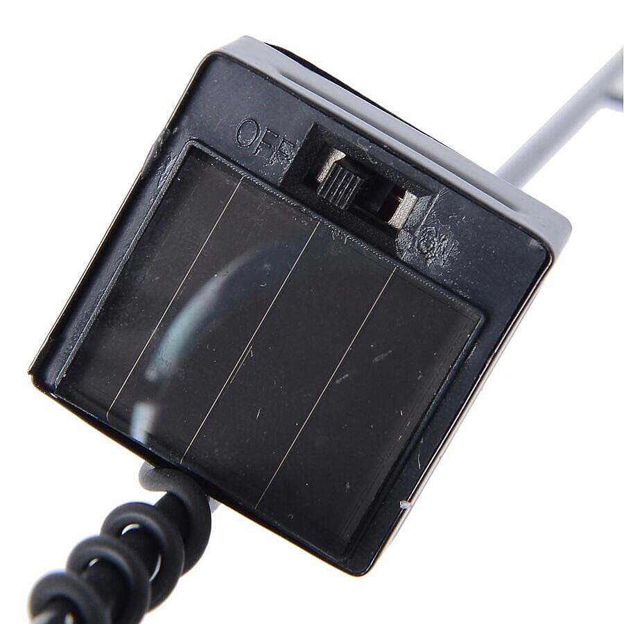 Set of 2 - Solar Powered Owl Shape Stake Light (Length 70 Cm) - Blue and Black