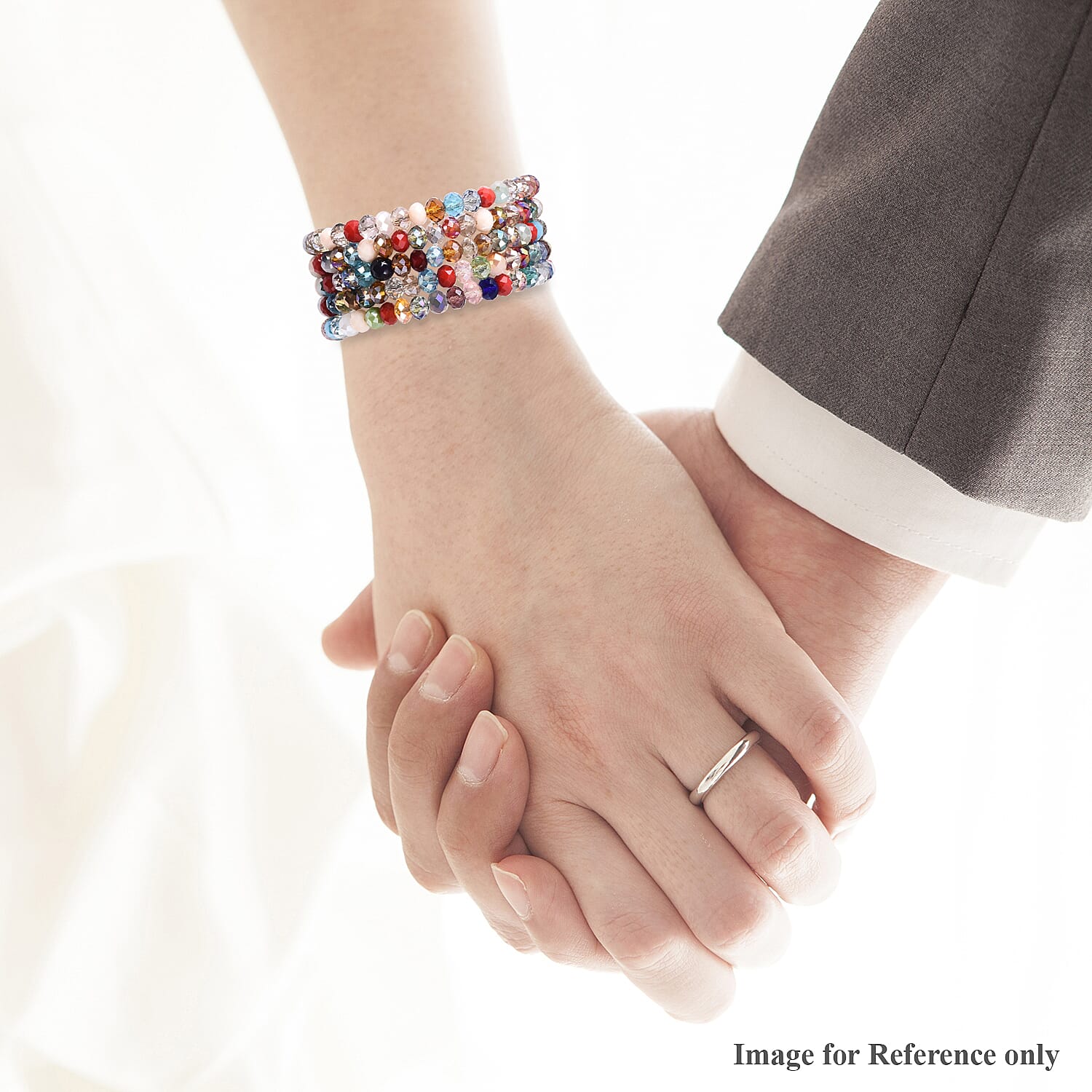 Multi Colour Beaded Bangle (Size 7)