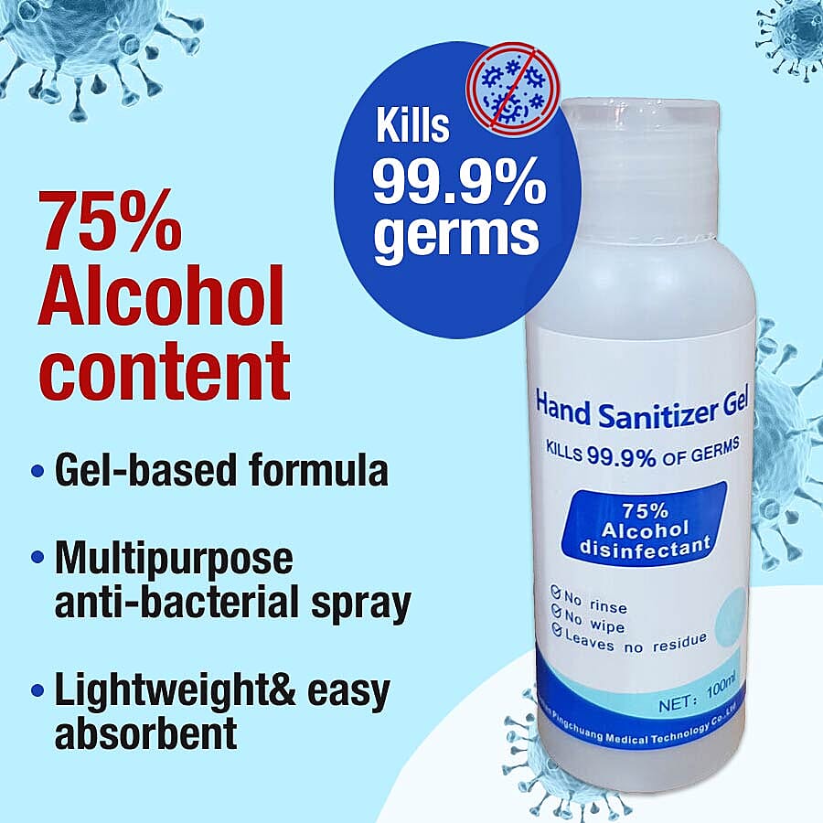 75% Alcohol Disinfectant Hand Sanitiser Gel - 100ml