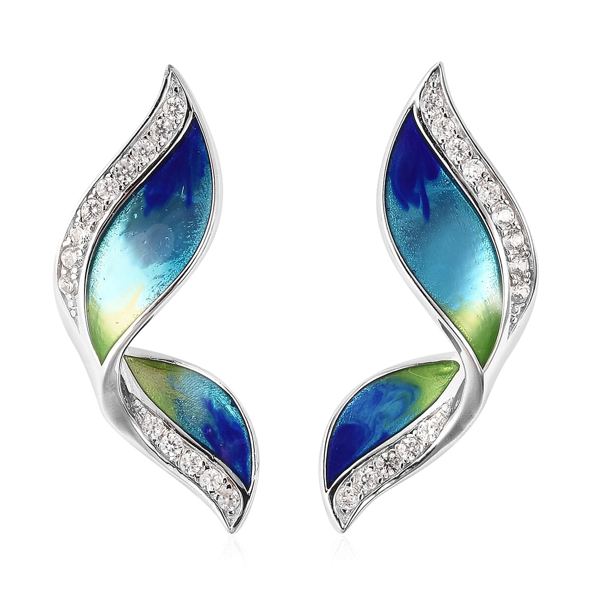 Blue Butterfly Wing with GP Overlay Earrings Blue Butterfly Wing with GP Overlay Earrings