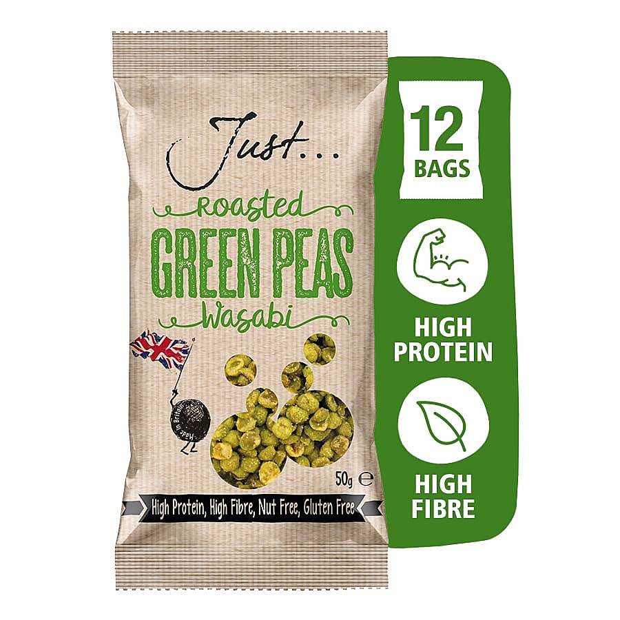 Just Roasted Peas Wasabi 12x50g