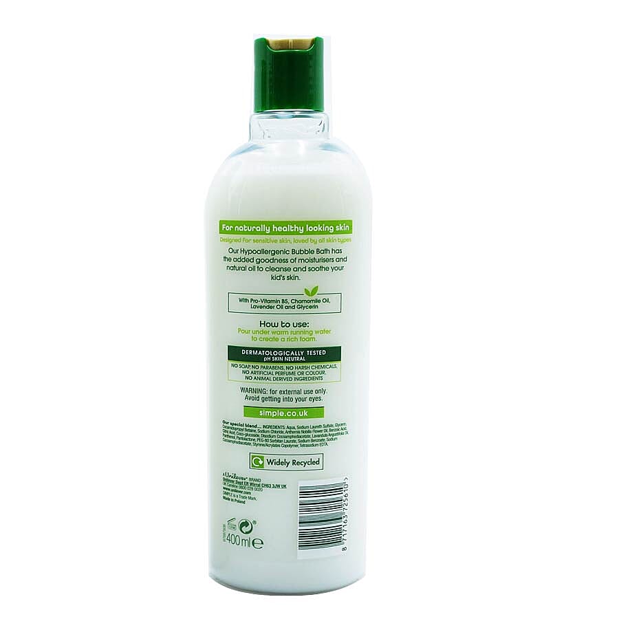 Simple - Kids Hypoallegenic Bubble Bath - 400ml